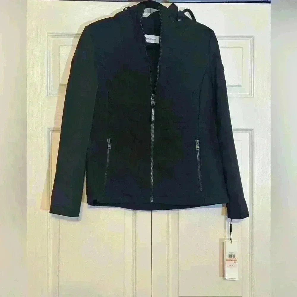 Calvin Klein Infinite Stretch Jacket with Hood NWT Size S MSRP $160
